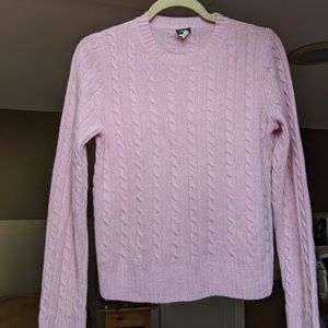 J.Crew cabled crewneck sweater